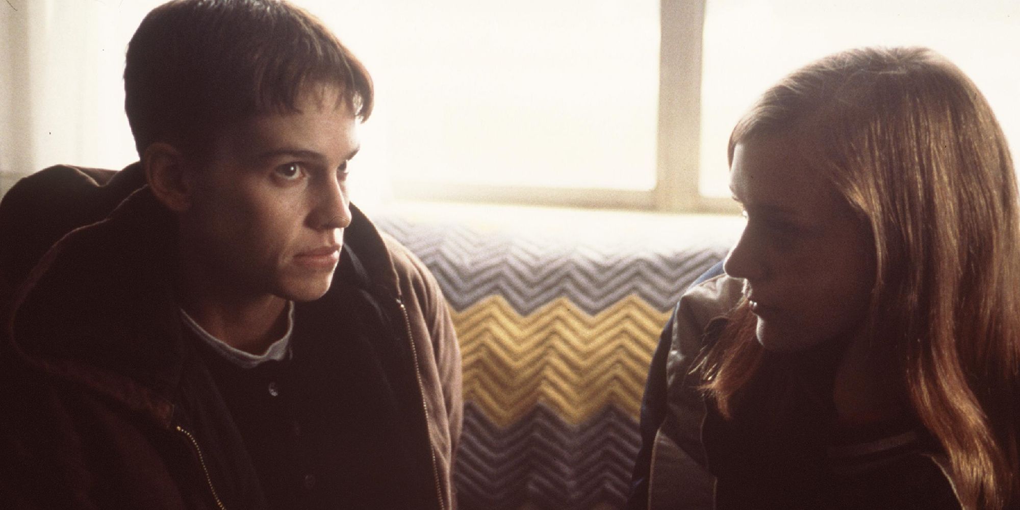 Hilary Swank and Chloë Sevigny in Boys Don't Cry