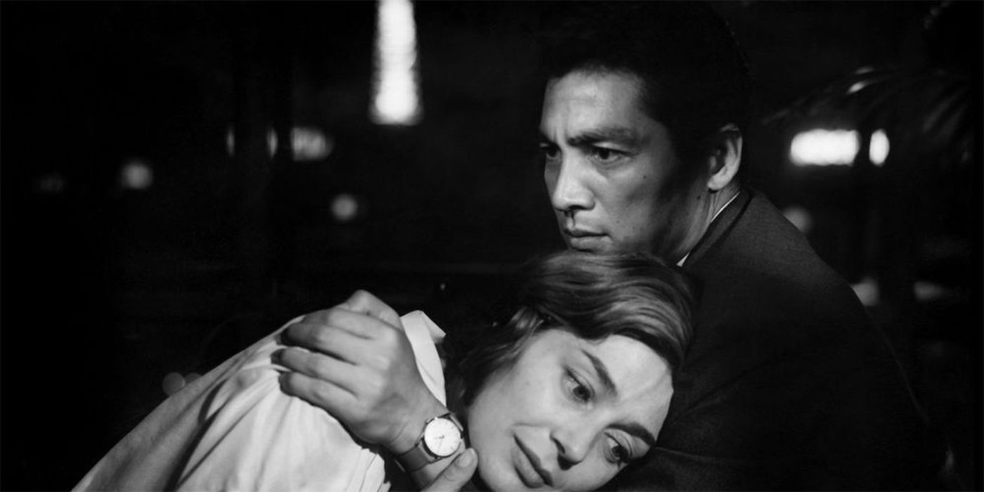 Emmanuelle Riva and Eiji Okanada in Hiroshima Mon Amour