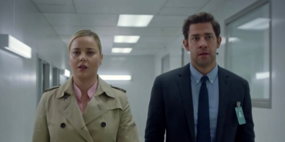 Abbie Cornish and John Krasinski in Jack Ryan.
