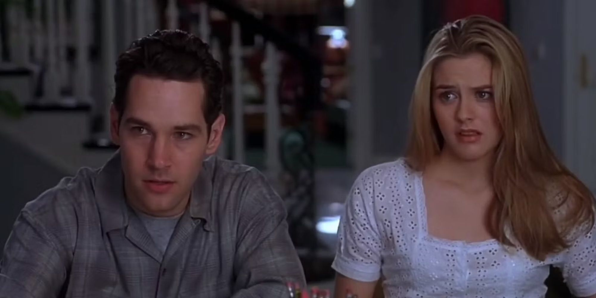 Josh and Cher at the dinner table in 'Clueless'