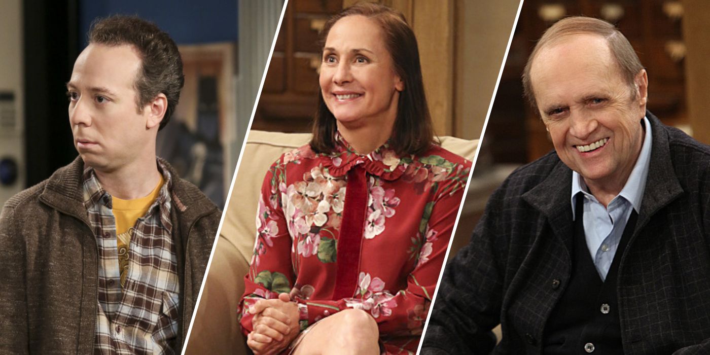 Kevin Sussman, Laurie Metcalf and Bob Newhart in The Big Bang Theory