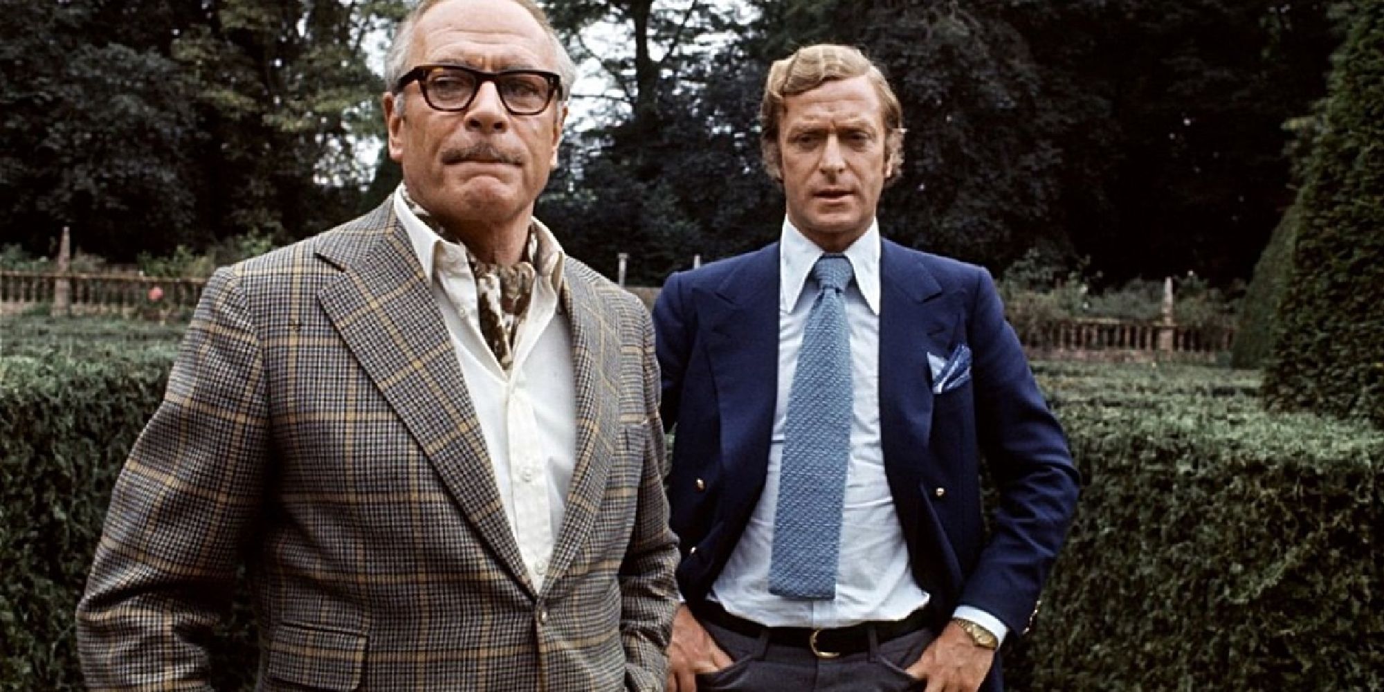 Laurence Olivier and Michael Caine in Sleuth