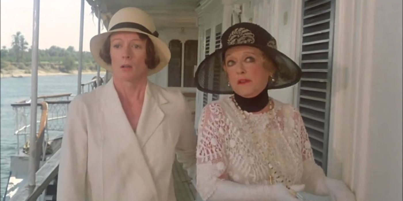 Maggie Smith and Bette Davis in Death on the Nile
