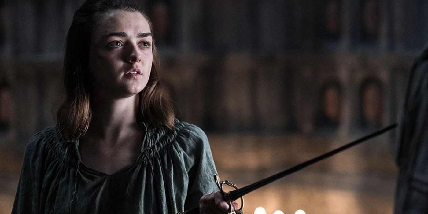 Maisie Williams as Arya Stark in Game of Thrones