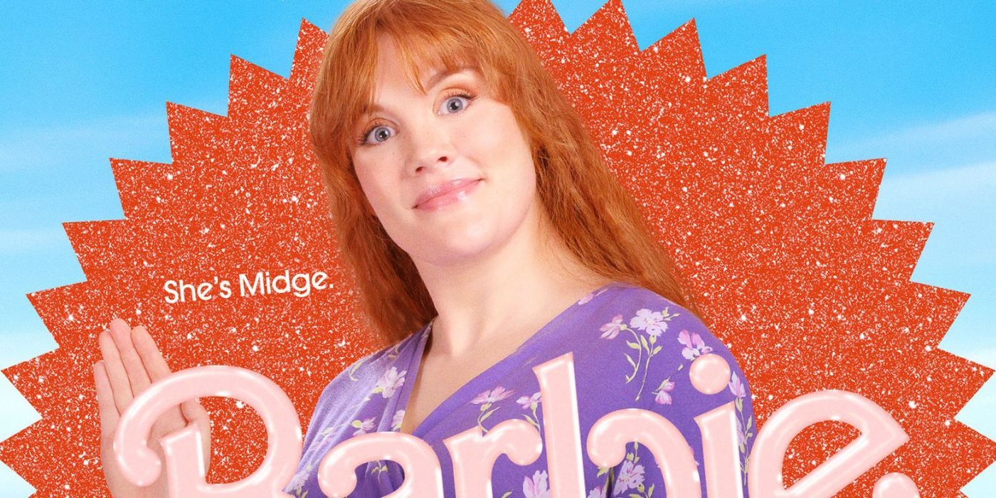 Character poster for Emerald Fennell as Midge in Barbie