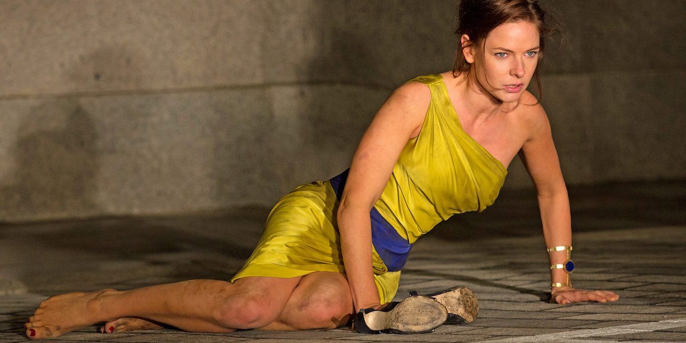 Rebecca Ferguson dans le rôle d'Ilsa Faust dans Mission Impossible : Rogue Nation