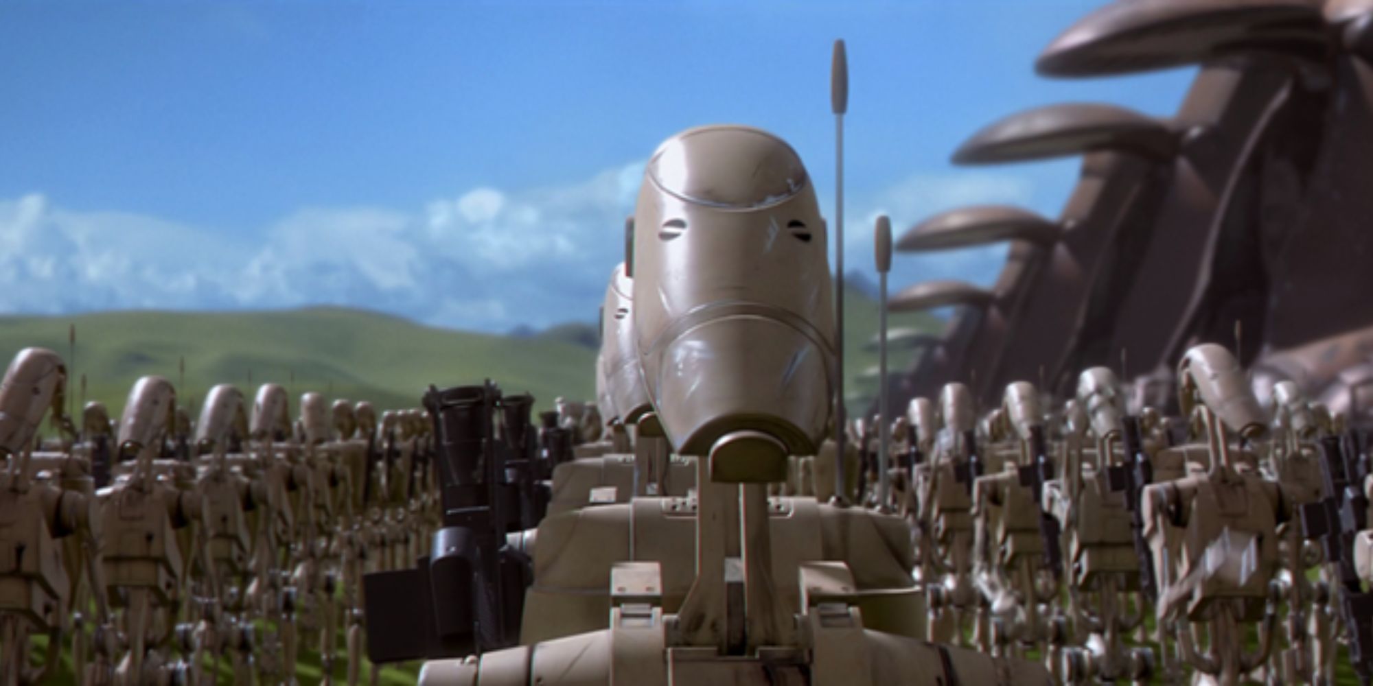 Legions of Battle Droids are deployed