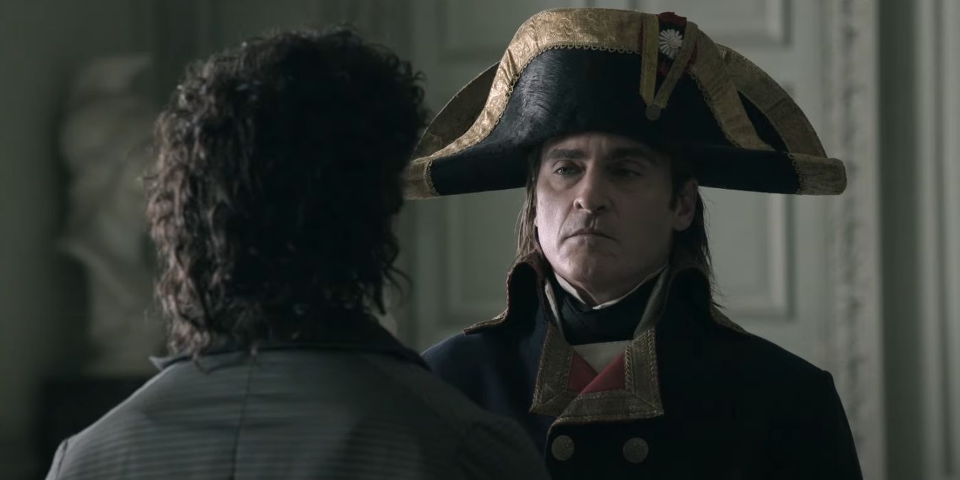 Joaquin Phoenix in the title role in Napoleon