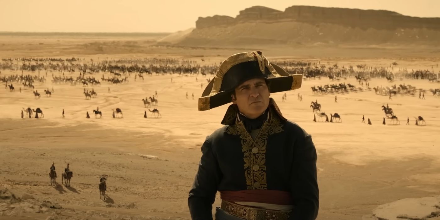 Joaquin Phoenix as Napoleon Bonaparte in Egypt 