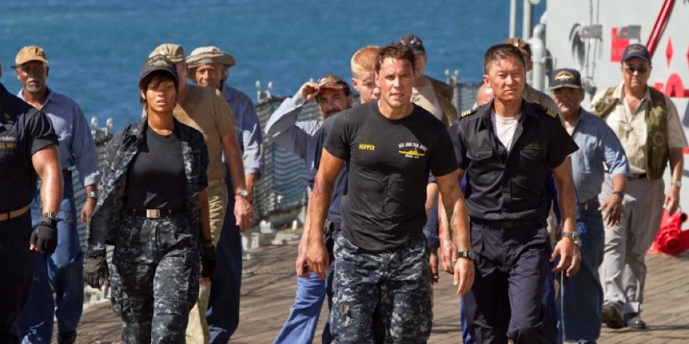 Lt. Alex Hopper and the crew of the USS John Paul Jones. 