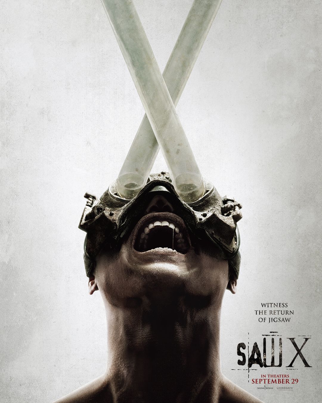A Jigsaw victim is part of a trap in Saw X poster