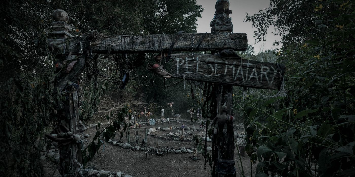 The graveyard in Pet Sematary: Bloodlinese