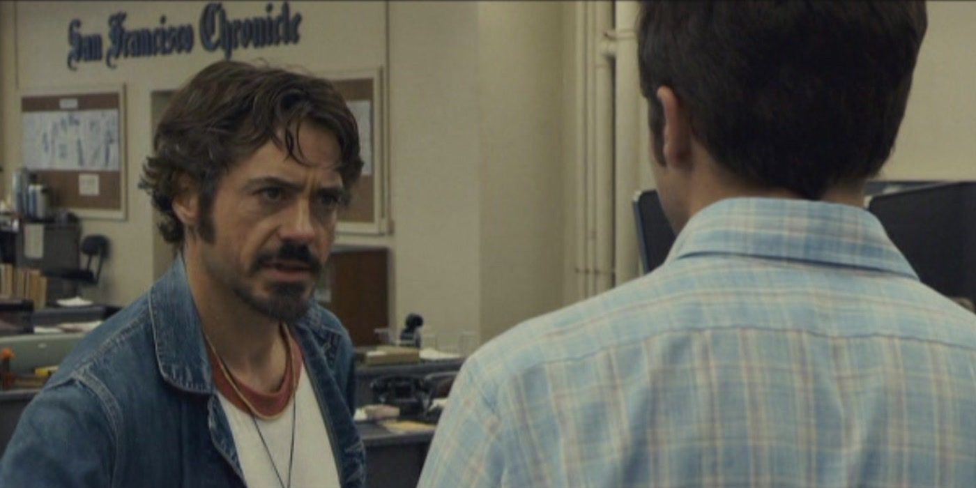 Robert Downey Jr as Paul Avery in Zodiac