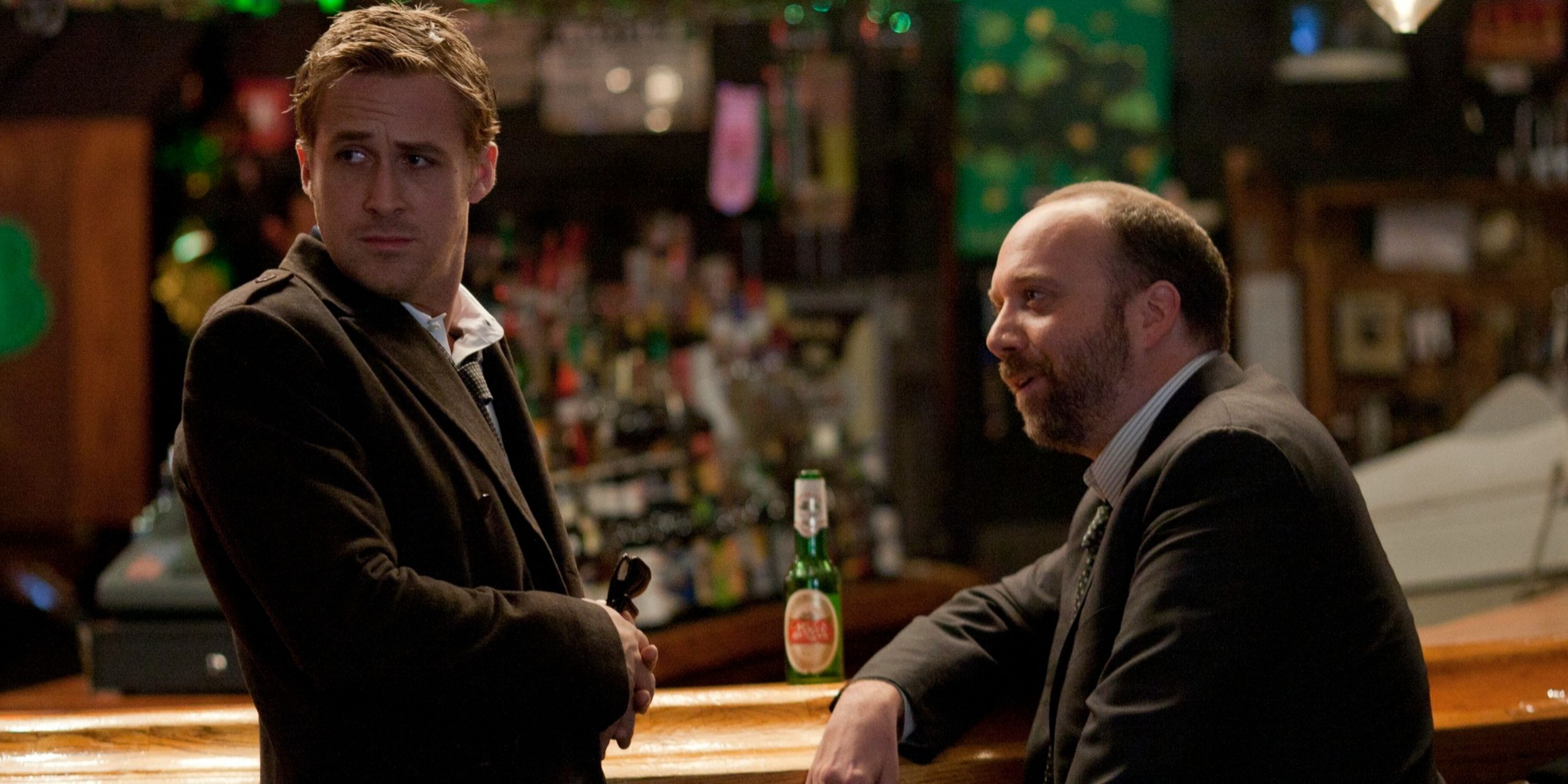 Ryan Gosling and Paul Giamatti in The Ides of March