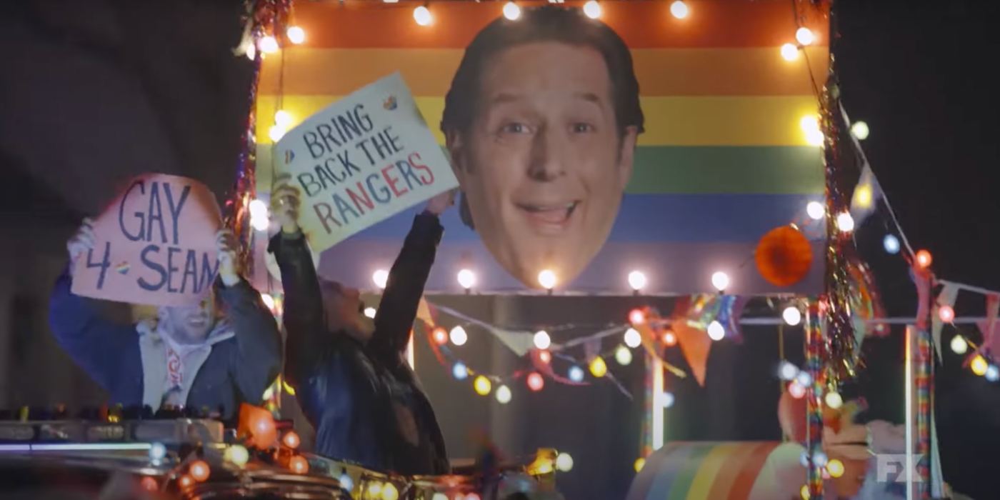 A pride parade with Sean in What We Do in the Shadows Season 5, Episode 3