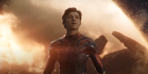 Tom Holland as Spider-Man in Avengers Endgame