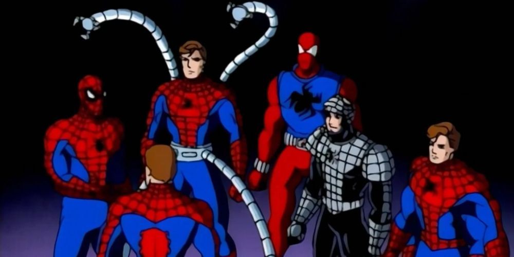 Spider-Man encounters several alternate versions of himself, including Ben Riley, the Scarlet Spider