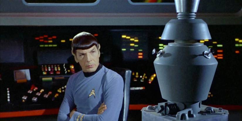 Leonard Nimy as Spock with Nomad in Star Trek: The Original Series