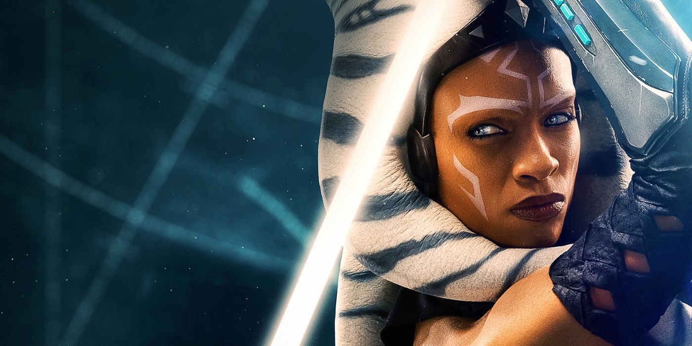 Rosario Dawson as Ahsoka Tano in a promotional poster