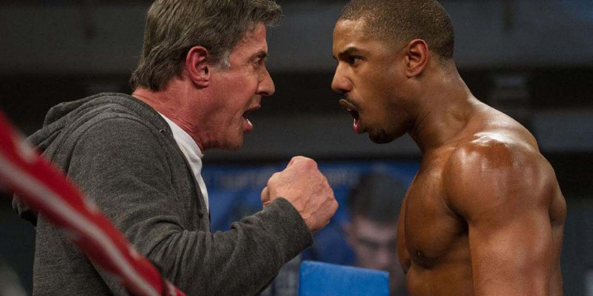 Sylvester Stallone and Michael B. Jordan in Creed (2)