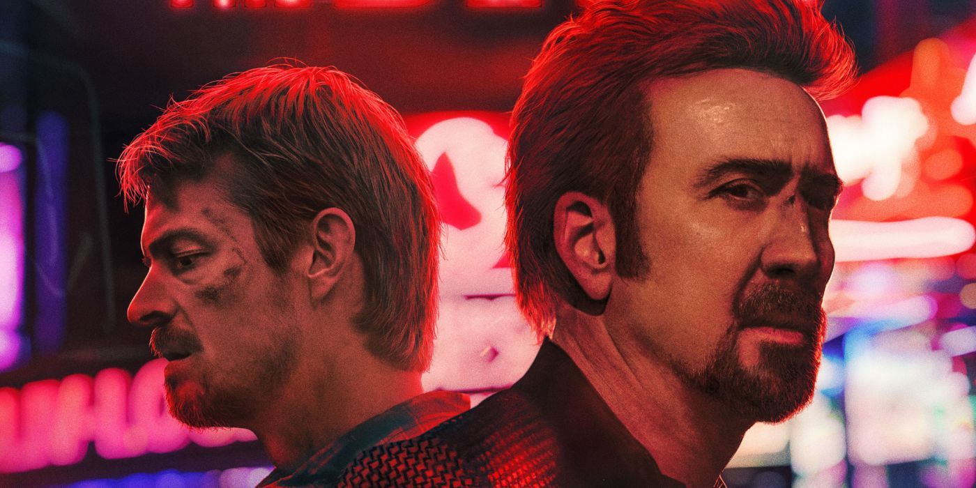 Joel Kinnaman and Nicolas Cage on the poster for Sympathy for the Devil