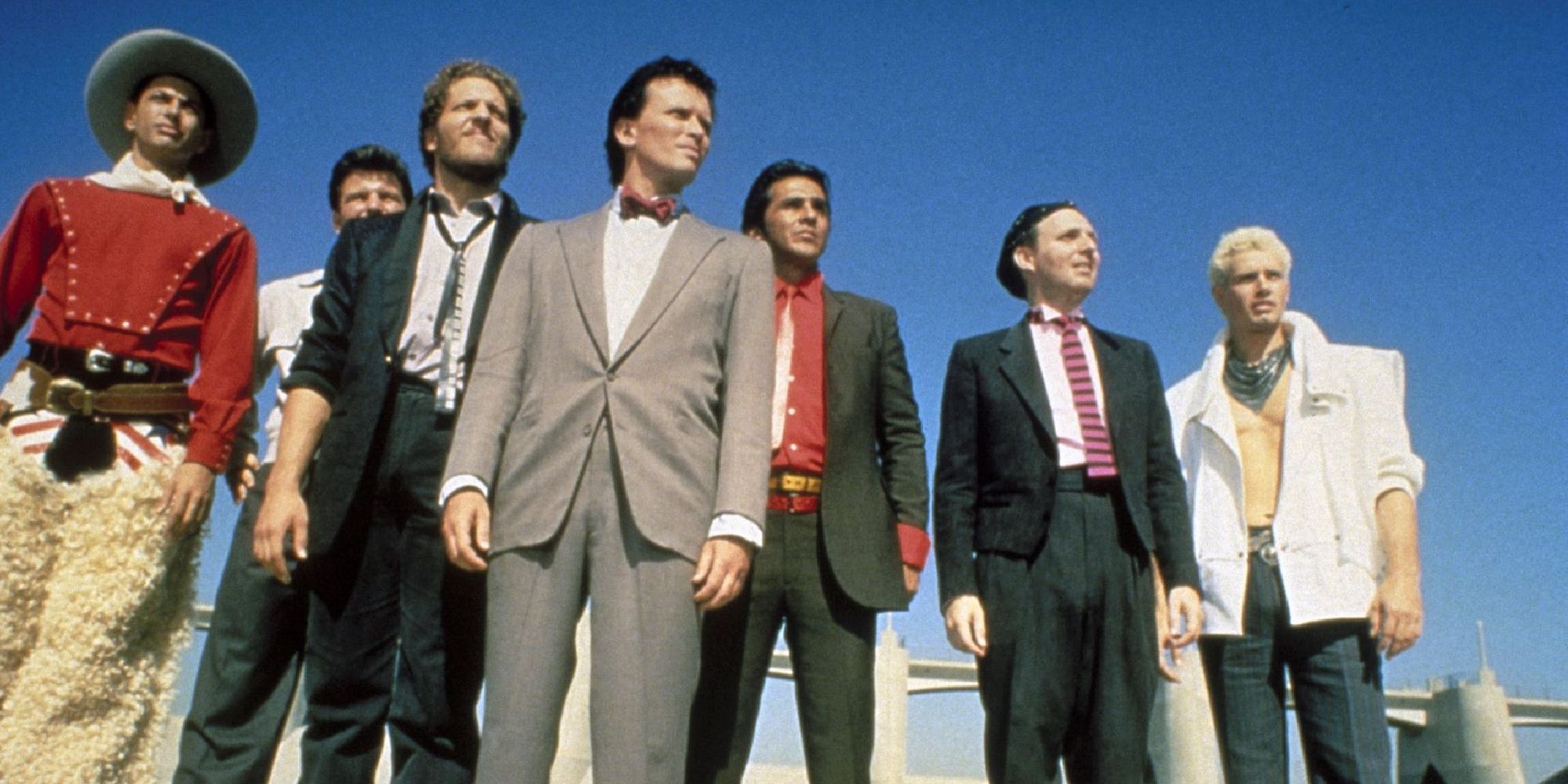 The cast of The Adventures of Buckaroo Banzai Across the 8th Dimension