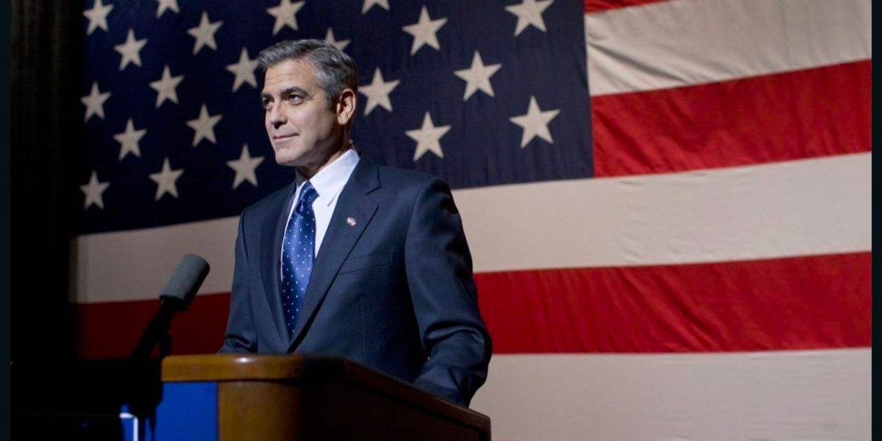 The Governor of Pennsylvania and Democratic presidential candidate stands on a stage before the American flag.