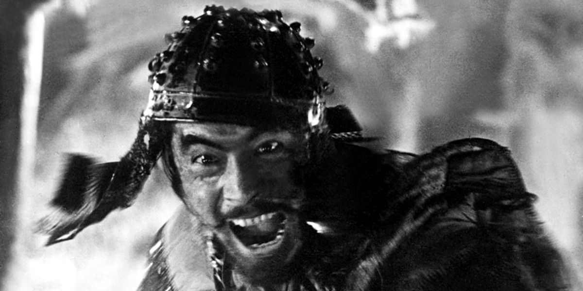 Toshirō Mifune as Kikuchiyo in 'Seven Samurai'