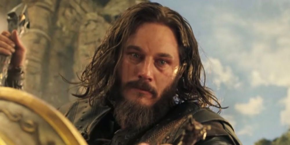 Travis Fimmel as Anduin Lothar in Warcraft. 