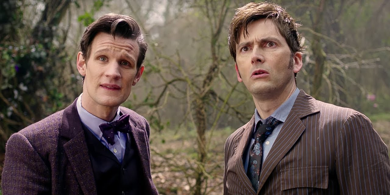 Matt Smith and David Tennant both play the Doctor in 'Day of the Doctor'