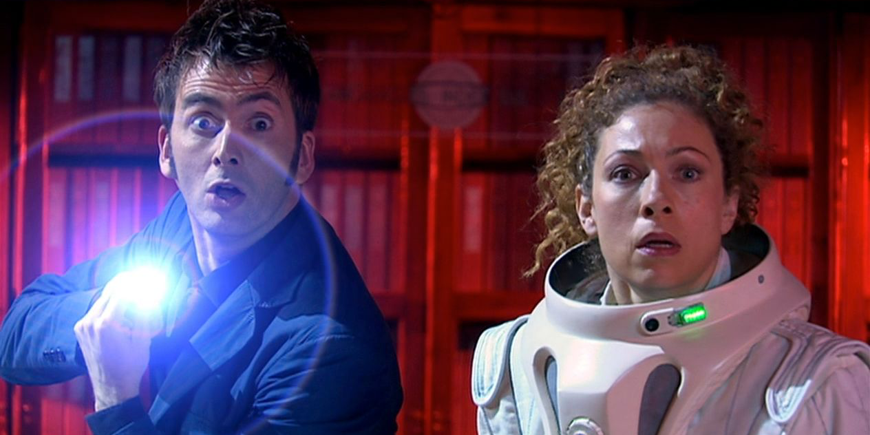 David Tennant and Alex Kingston in 'Forest of the Dead'