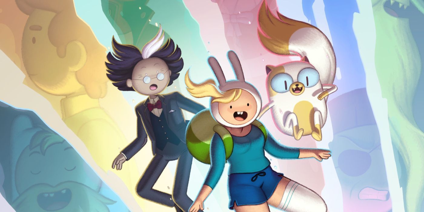 Simon, Fionna, and Cake on the poster for the Adventure Time spin-off Fionna and Cake