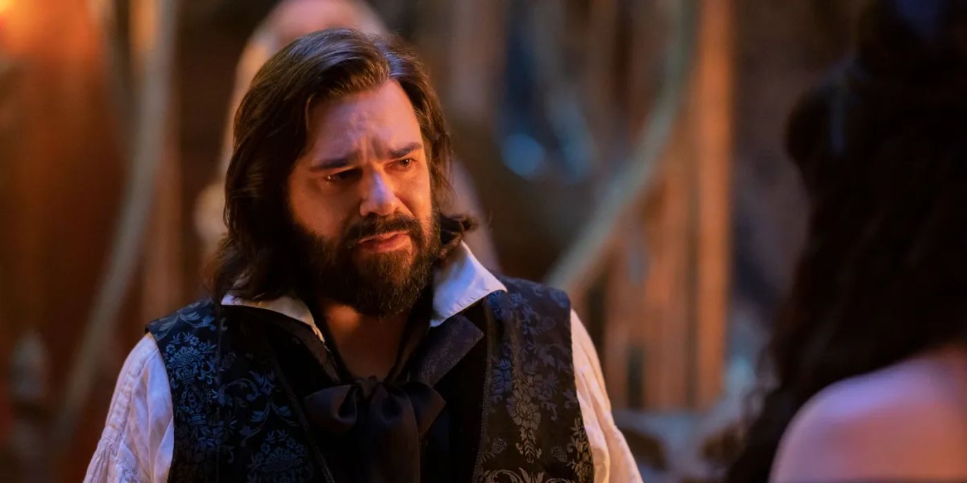 Laszlo Cravensworth, played by Matt Berry, looking sad in 'What We Do in the Shadows.'