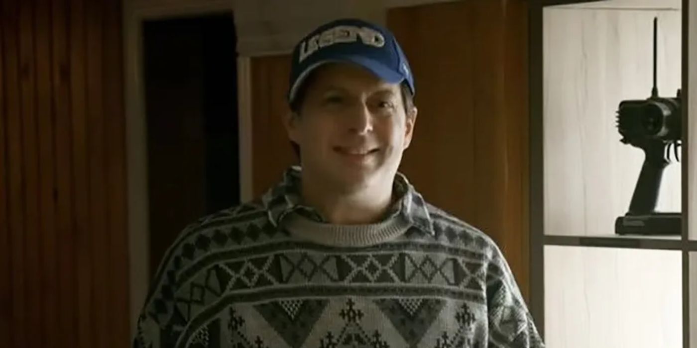 Sean Rinaldi, played by Anthony Atamanuik, in a sweater and a hat, in 'What We Do in the Shadows.'