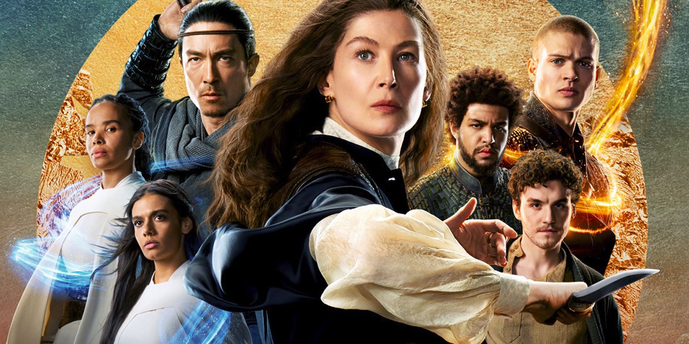 The ensemble cast of The Wheel of Time on a poster for Season 2