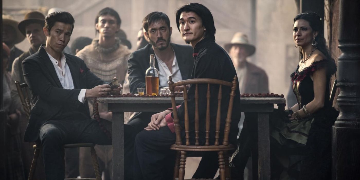 يونغ جون وآه سهام وهونغ وفيغا يجلسون على طاولة في الموسم الثاني من مسلسل 
