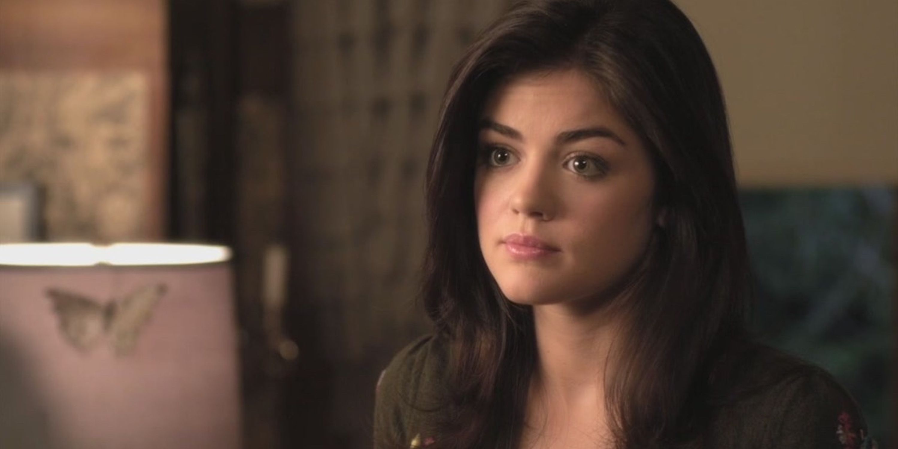 aria montgomery portrayed by lucy hale