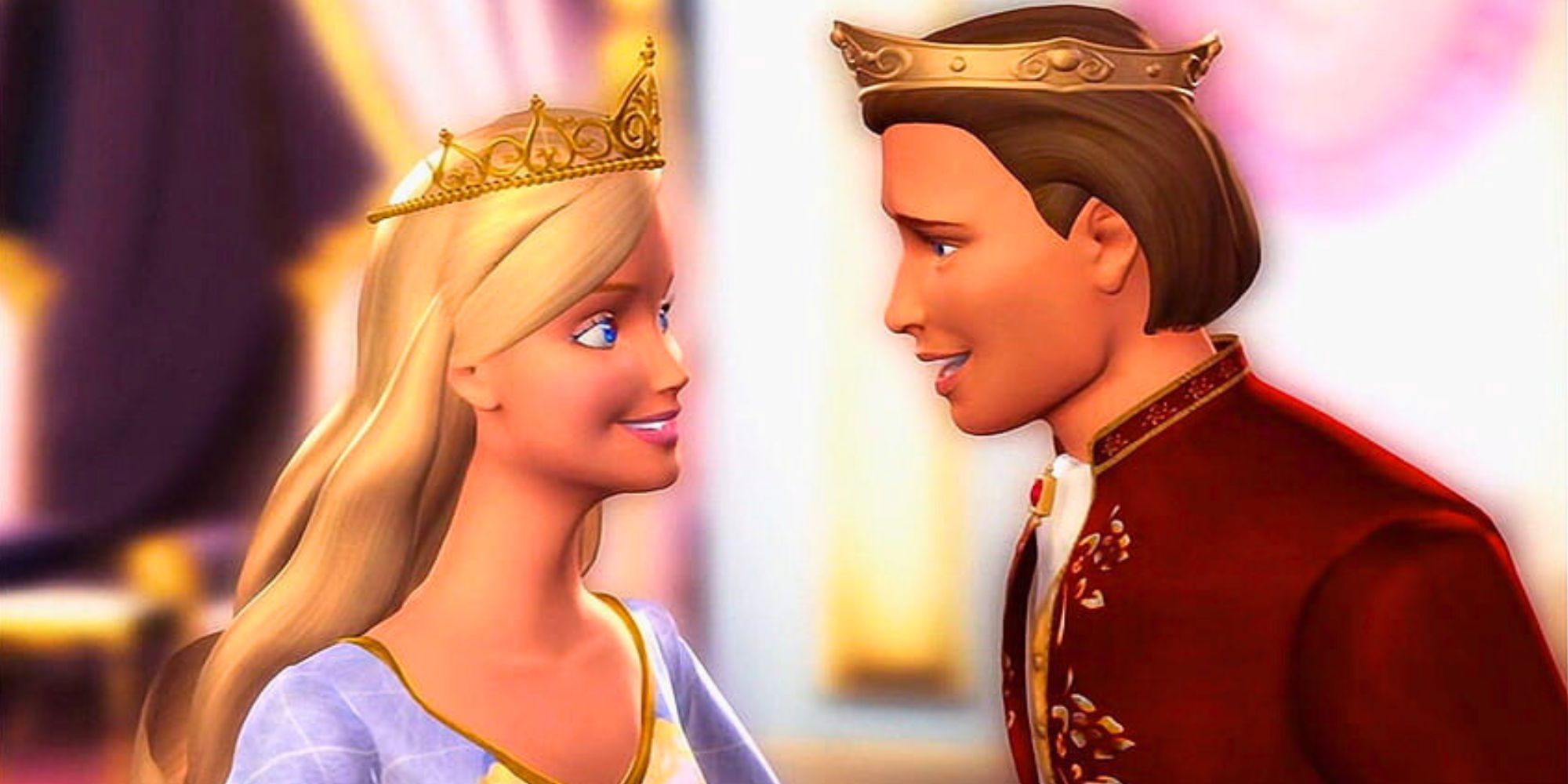 King Dominick singing a duet with Erika while disguised as Princess Anneliese from Barbie as the Princess and the Pauper