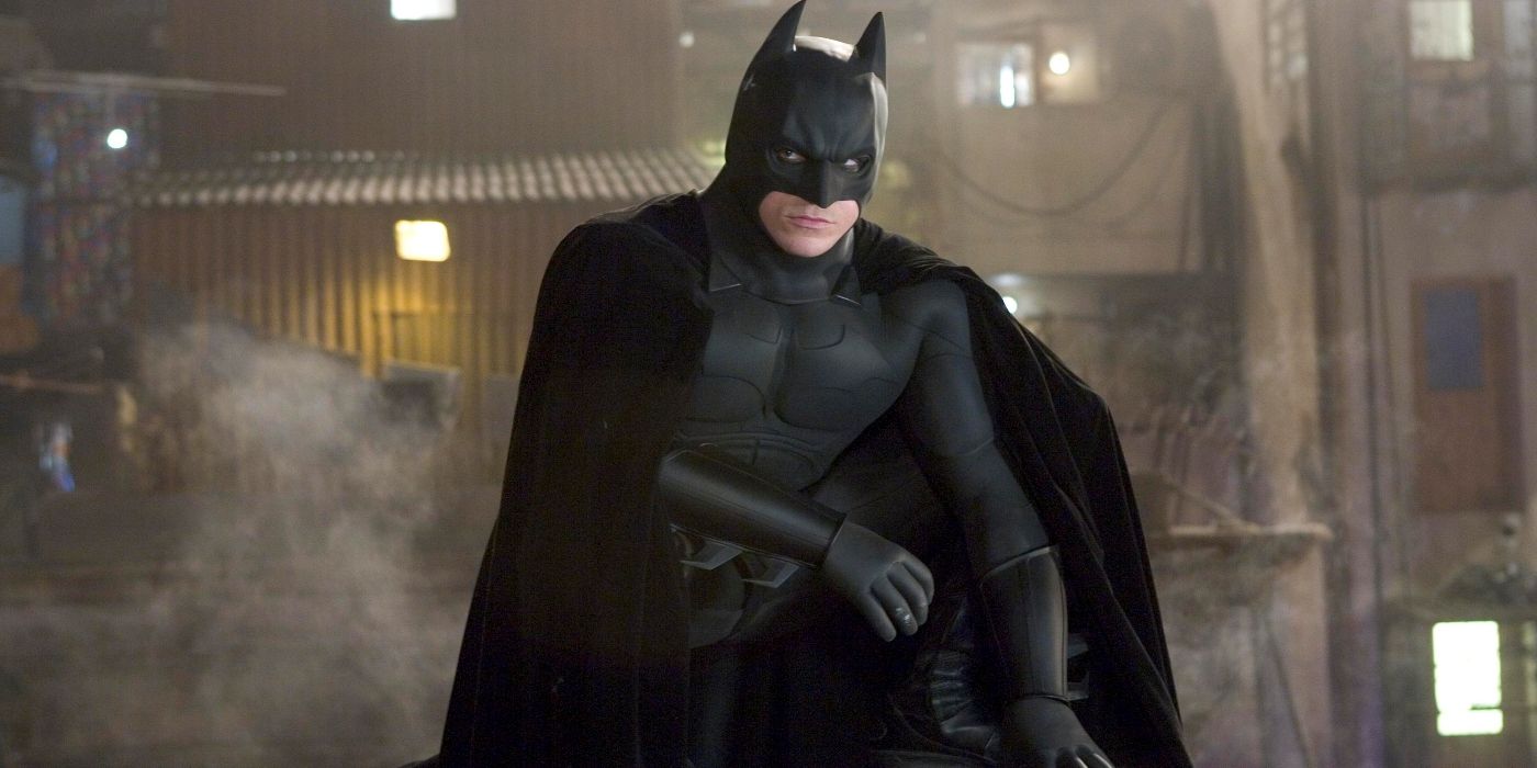 Christian Bale as Batman in Batman Begins