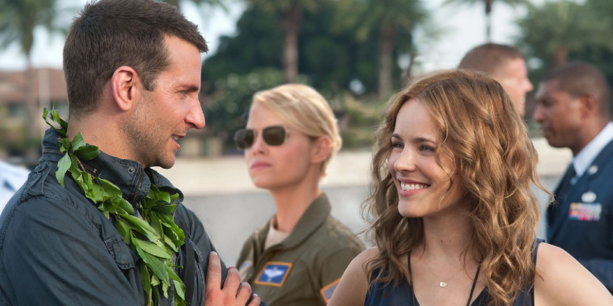 Bradley Cooper and Rachel McAdams in Aloha