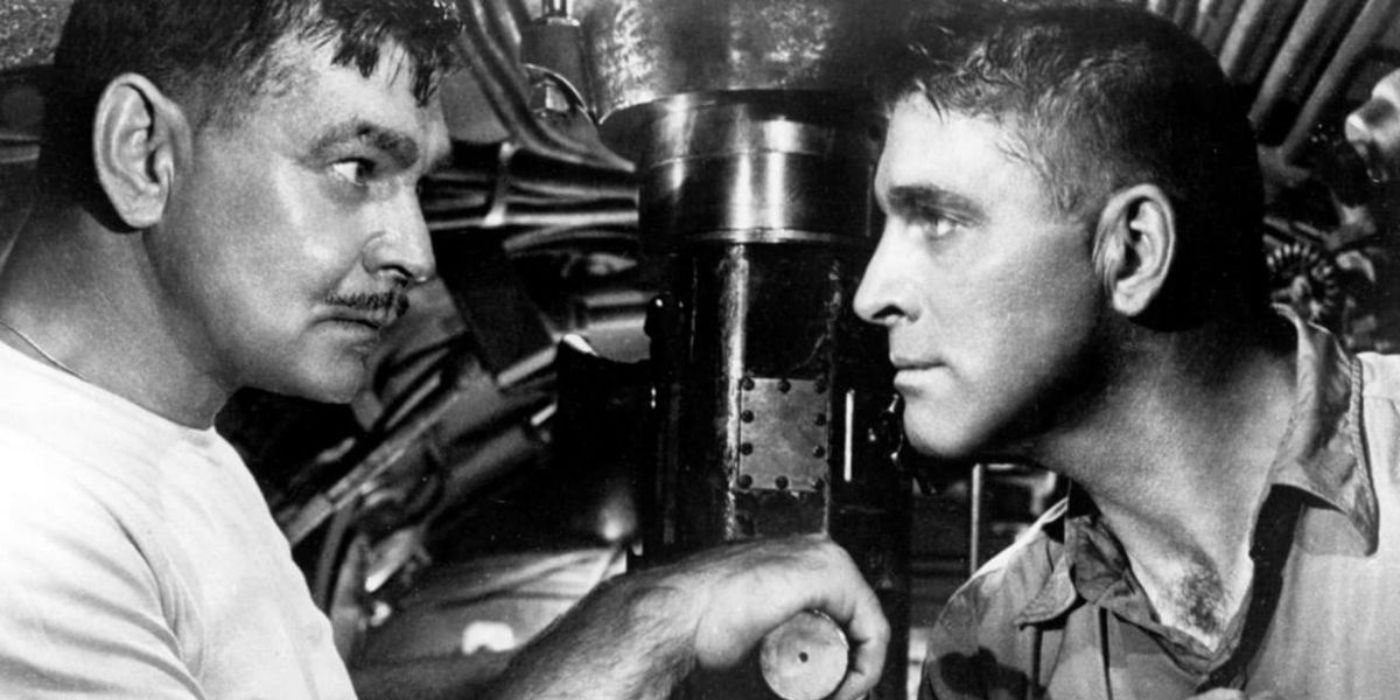 Clark Gable and Burt Lancaster in Run Silent, Run Deep