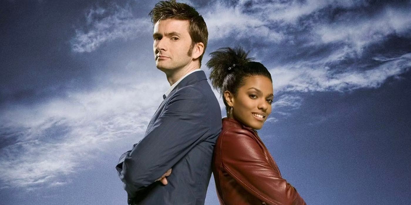 David Tennant as the Tenth Doctor and Freema Agyeman as Martha Jones in Doctor Who