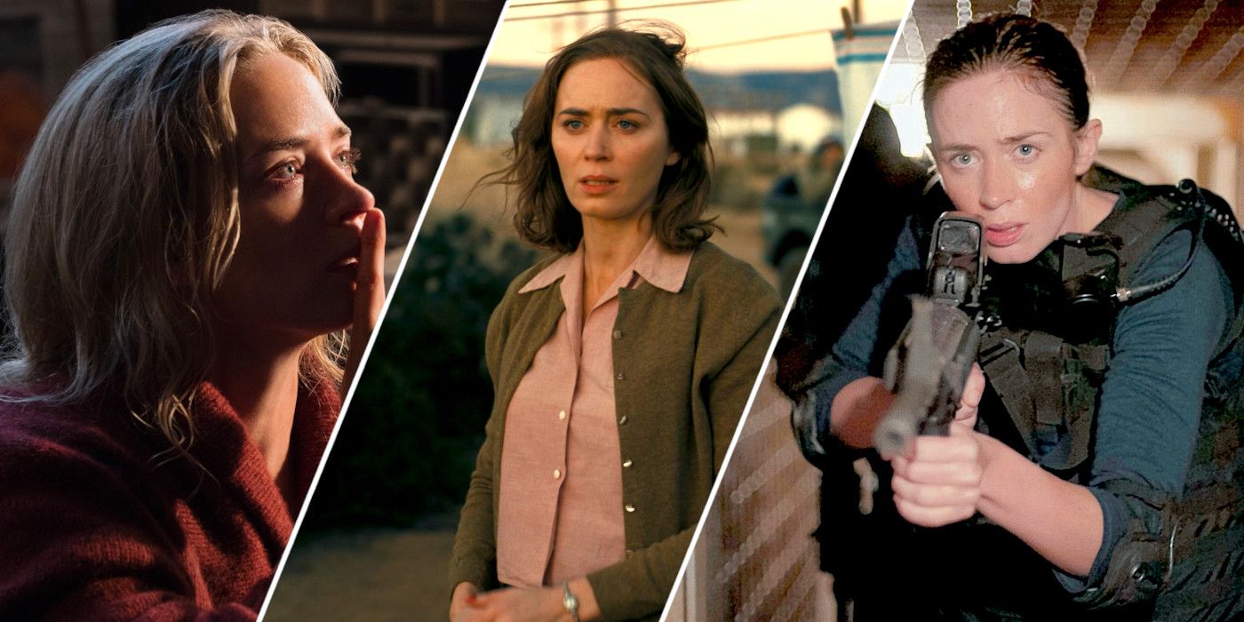 Emily Blunt in A Quiet Place, Oppenheimer, and Sicario