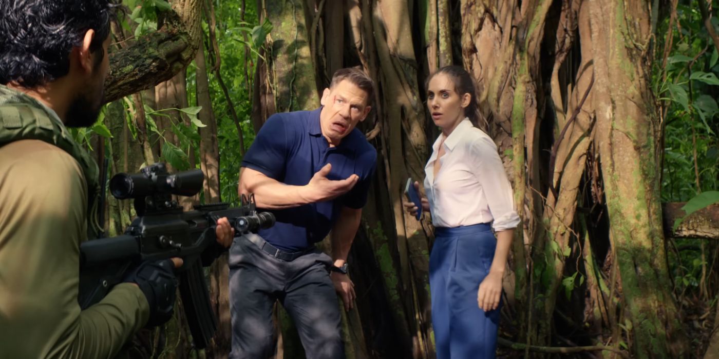 John Cena and Alison Brie in Freelance
