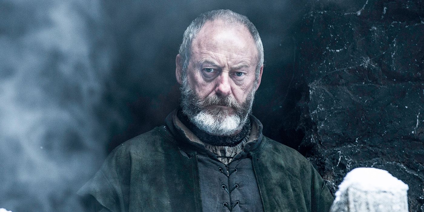 Ser Davos Seaworth looking serious in Game of Thrones