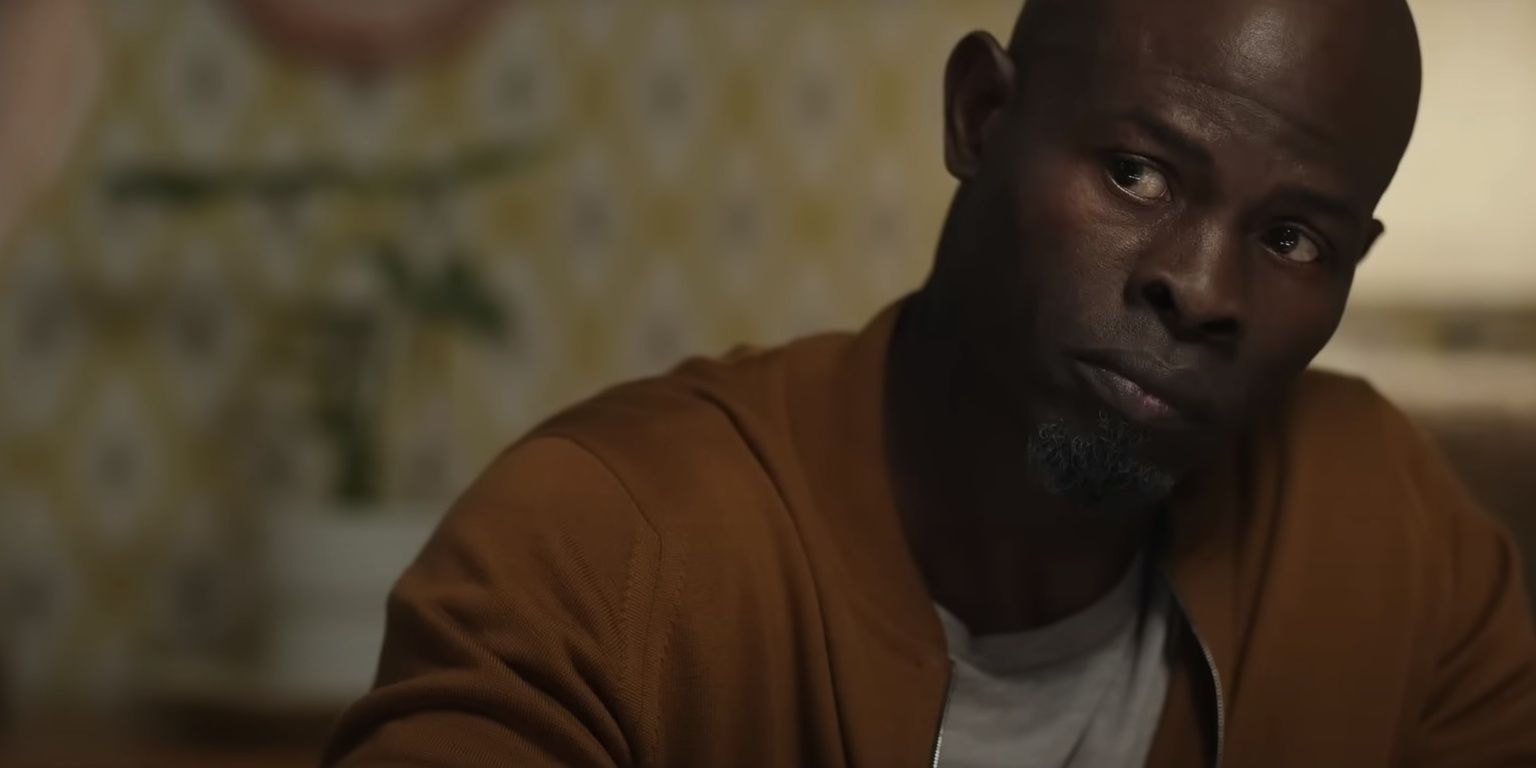 Djimon Hounsou looking skeptical