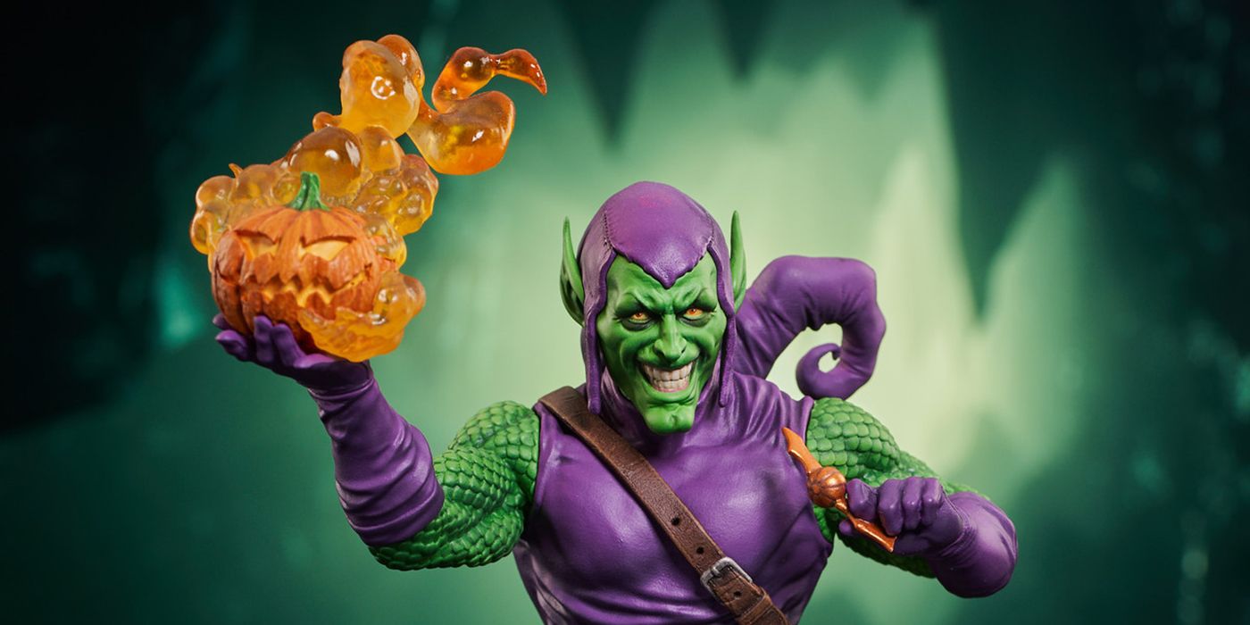 Le mini buste du gobelin vert de Diamond Select Toys réveille le méchant Spider-Man