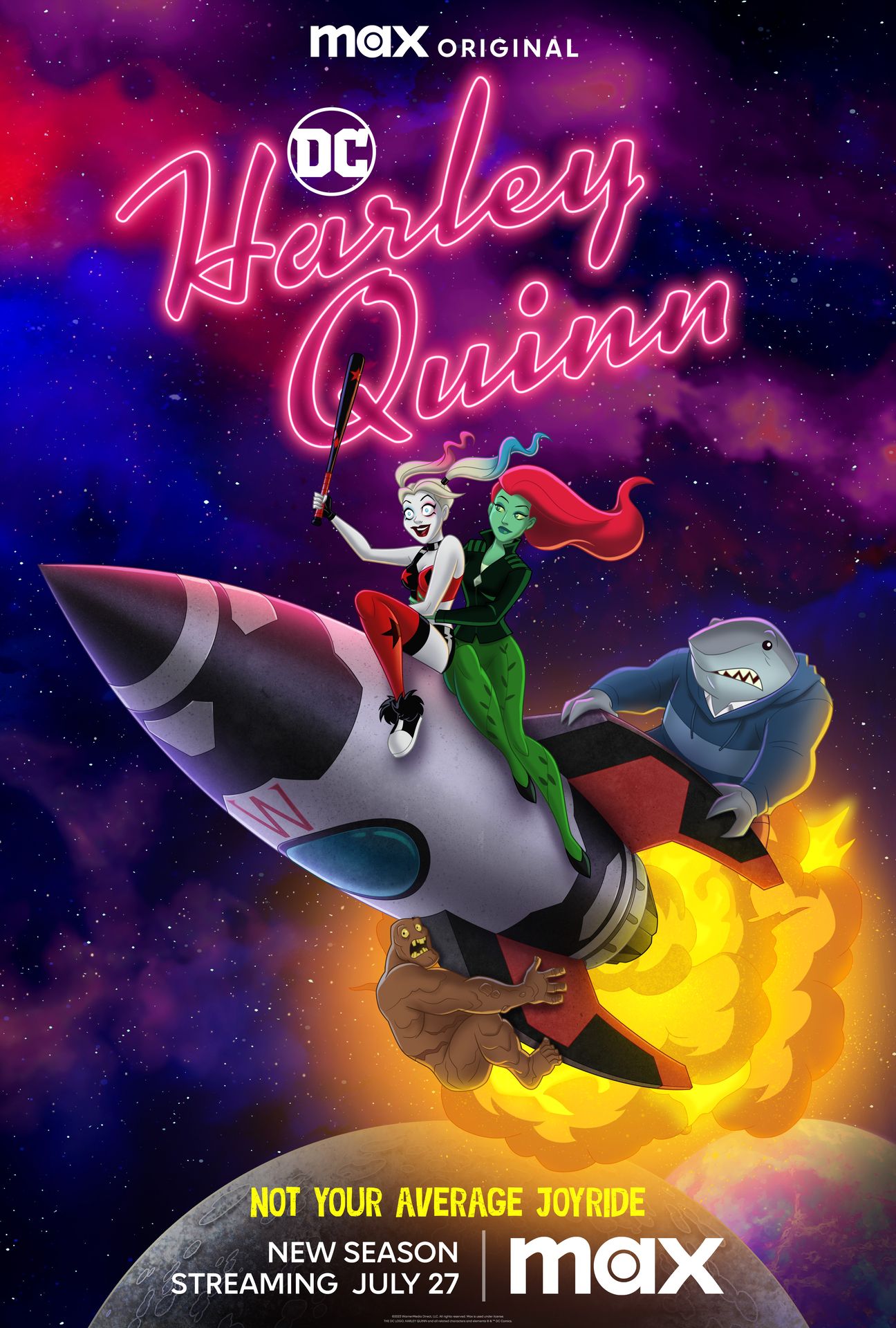 cartel del programa de televisión harley quinn