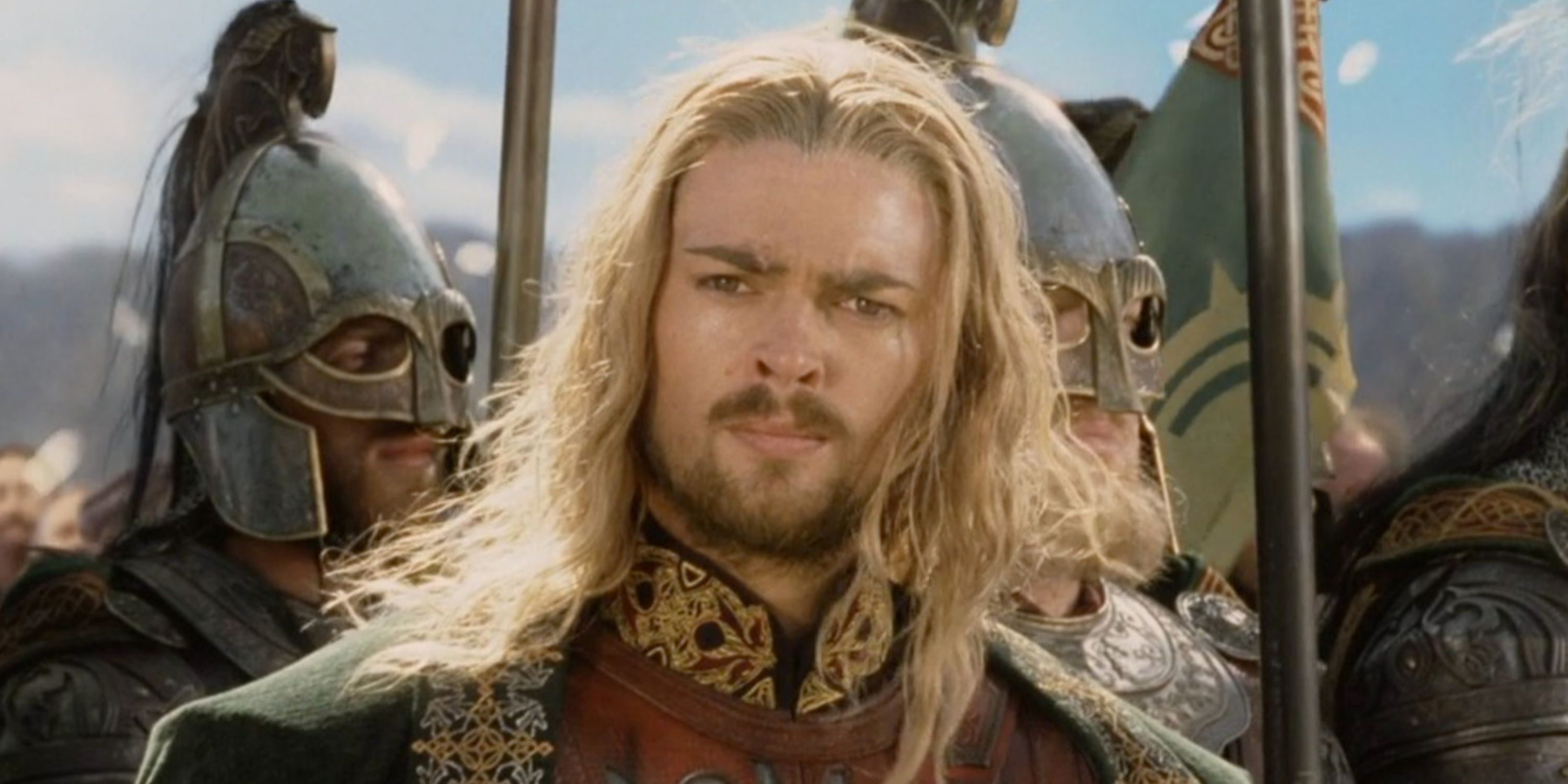 Eomer looking serious in The Lord of the Rings