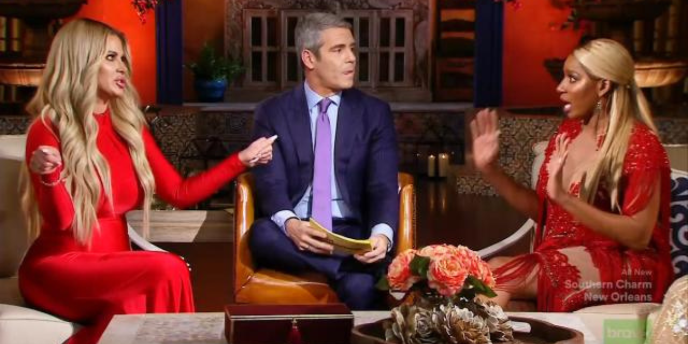 Kim Zolciak-Biermann, Andy Cohen, NeNe Leakes RHOA Season 10 Reunion